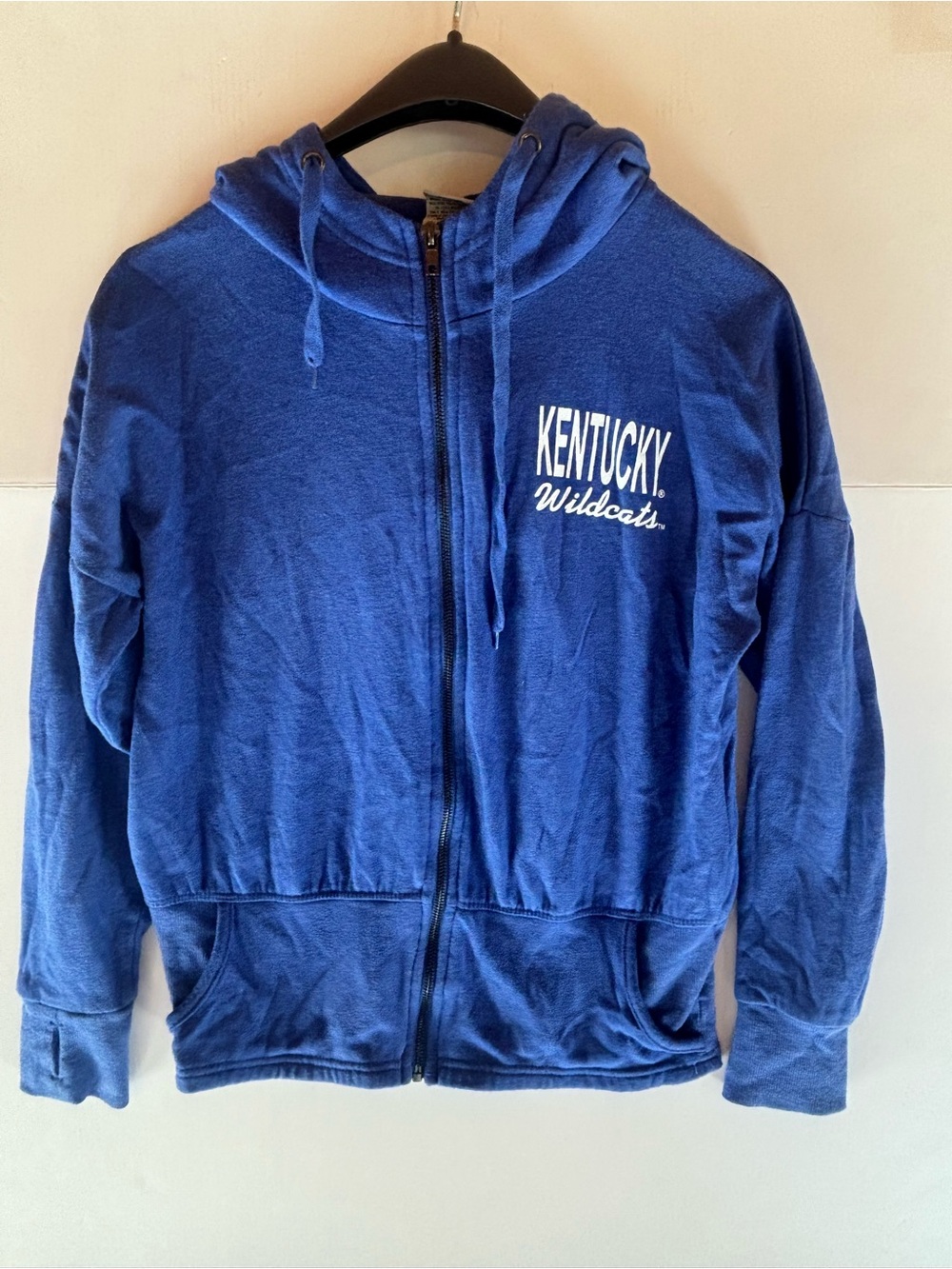 Colosseum Athletics Kentucky Wildcats Blue Full Zip Hoodie women Size S
